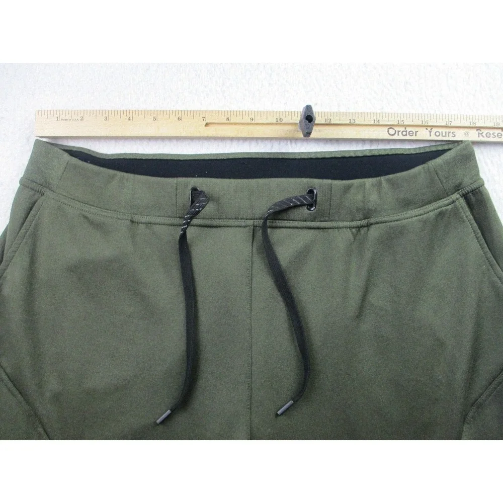 Hylete Jogger Pants Mens Size XXL Green Zip Pocket Drawstring Tapered Active Gym